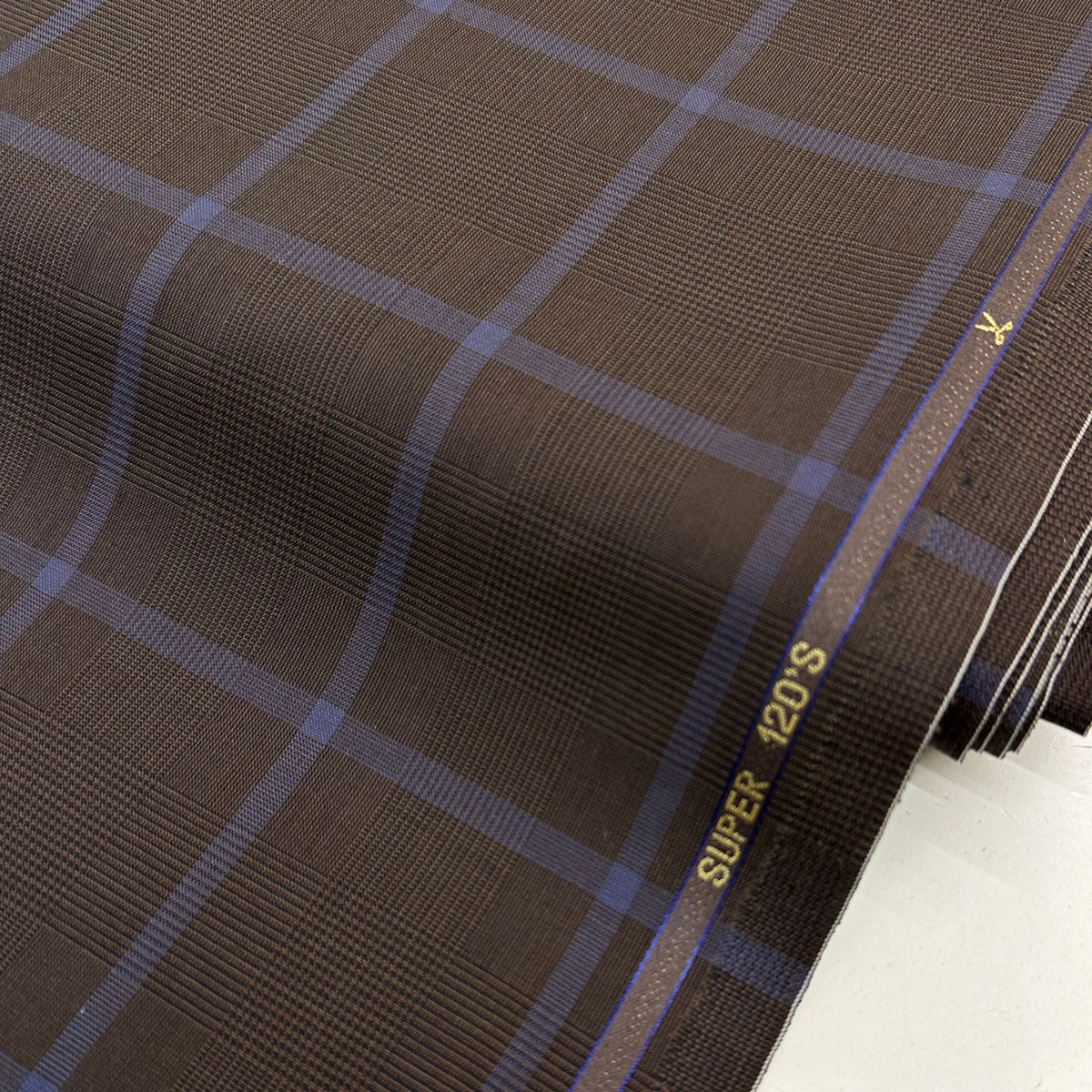 Vitale Barberis Canonico Super 120's Brown With Lavender Window Pane O